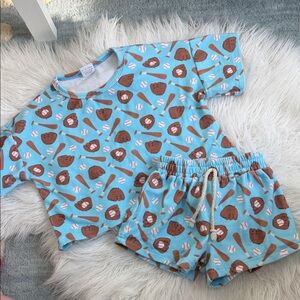 Little One Shop Baseball Slouchy Set